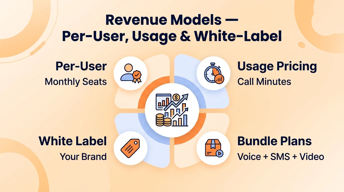 Revenue Models — Per-User, Usage, and White-Label 